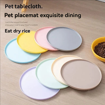 Pet meal mats are leak proof waterproof anti slip dirty and easy to cleanThey are rubber mats for cat and dog bowls and utensils