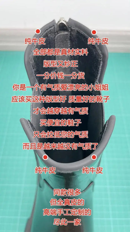 Women Motorcycle Boots Wedges Flat Shoes Woman Spring High Heel Platform Leather Combat Boots Lace Up Shoes Black Girls Platform