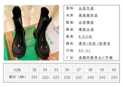 Women Motorcycle Boots Wedges Flat Shoes Woman Spring High Heel Platform Leather Combat Boots Lace Up Shoes Black Girls Platform