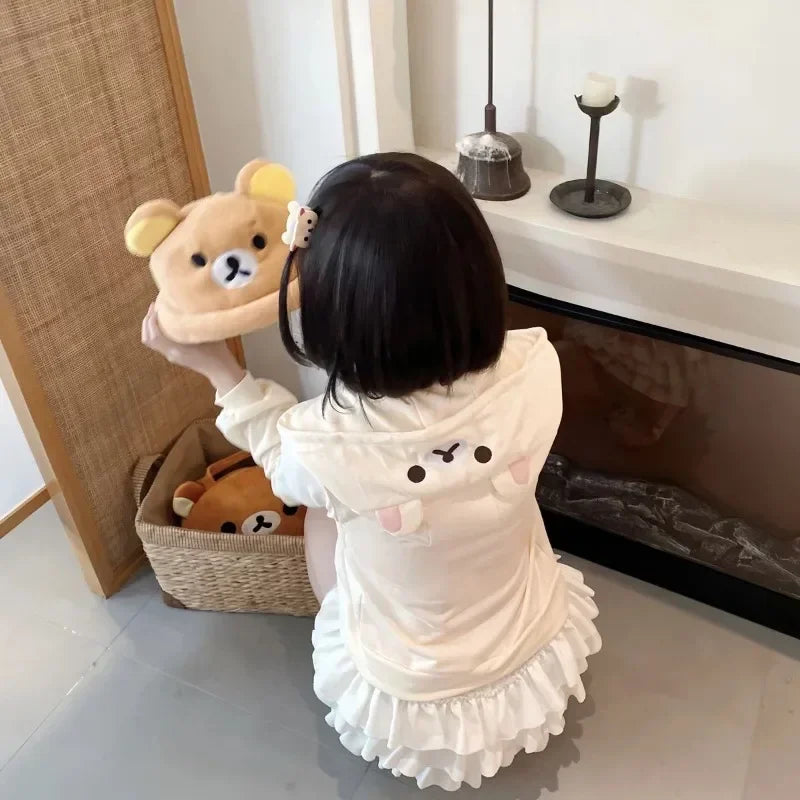Y2k Harajuku Streetwear Hoodies Women Japanese Style Kawaii Sweet Cute Cartoon Print Zipper Sweatshirt Soft Girl 2026 Jacket