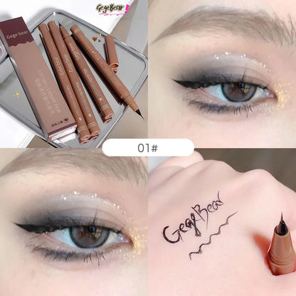 GEGE BEAR Precision Tip Fast Driving Quick Draw Liquid Eyeliner Pen Daily Use Waterproof Smudge Proof Long Last Eyeliner Pencil