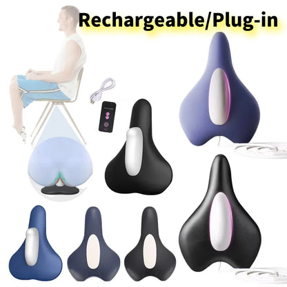 Electric Pelvic Floor Muscle Trainer Ergonomic Sit-On-Top Pelvic Trainer Portable Pelvic Floor Muscle Exerciser for Men Women