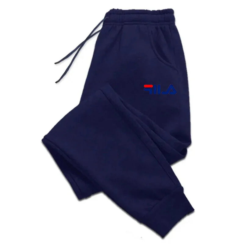 Autumn Winter Men's Joggers Drawstring Casual Pants Fleece Sweatpants Workout Running Gym Fitness Sports Trousers