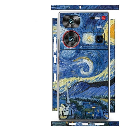3M Colorful Sticker for Nubia Z50 Ultra 5G Back Screen Protector Hing Side Skin Protective Film Z60 ultra