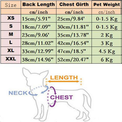Dog Clothes For Small Dogs Soft Pet Dog Sweater Clothing For Dog Winter Chihuahua Clothes Classic Pet Outfit Ropa Perro 20-22S1