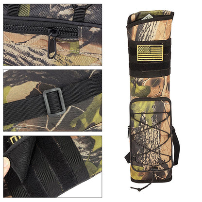 Archery Bow Holder Compound Recurve Bow Quiver Storage Bag Bottom Thickening Adjustable Strap Outdoor Hunting Bag Accessories