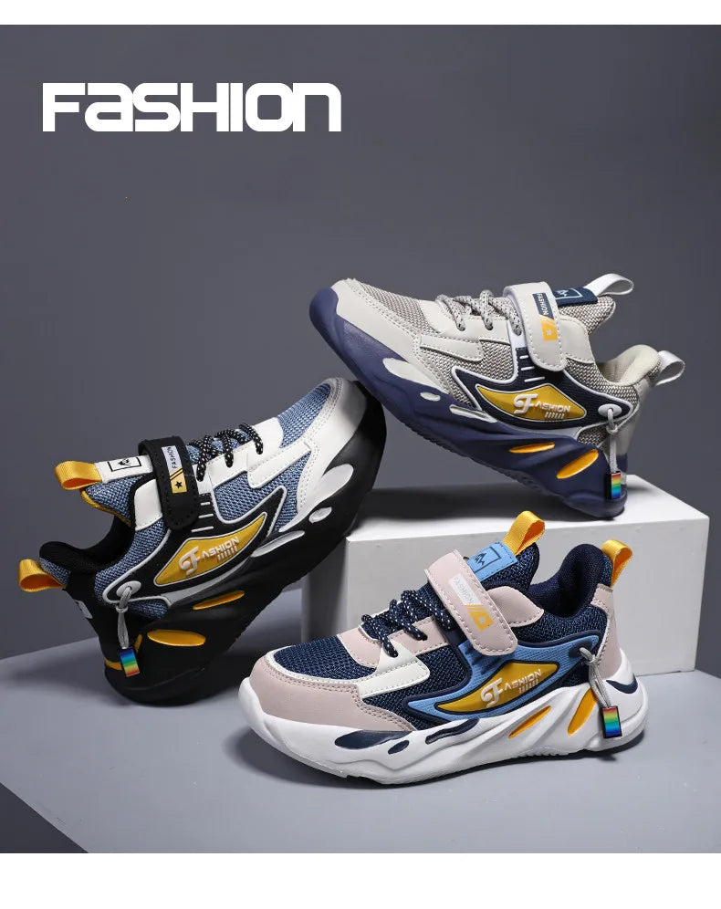 Kid Sneakers Walking Mesh Breathable Casual Shoes Sport Shoes For Boys Girl Lightweight Running Shoes