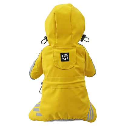 Pet Raincoats Dog Reflective Waterproof Puppy Rain Coats Hooded for Small Medium Dogs Jumpsuit Chihuahua French Bulldog Overalls