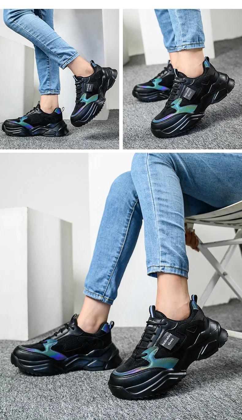 New Fashion 2024 Women's Safety Shoes Sneakers Women Anti-smash Anti-puncture Security Boots Protective Shoes Breathable