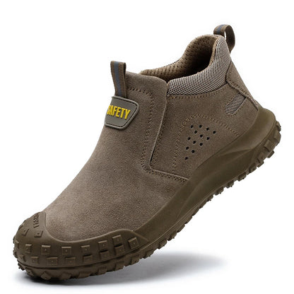 Men Safety Boots Welder Safety Shoes Anti-Smash Indestructible Safety Shoes Men Work Boots Steel Toe Security Boots Footwear
