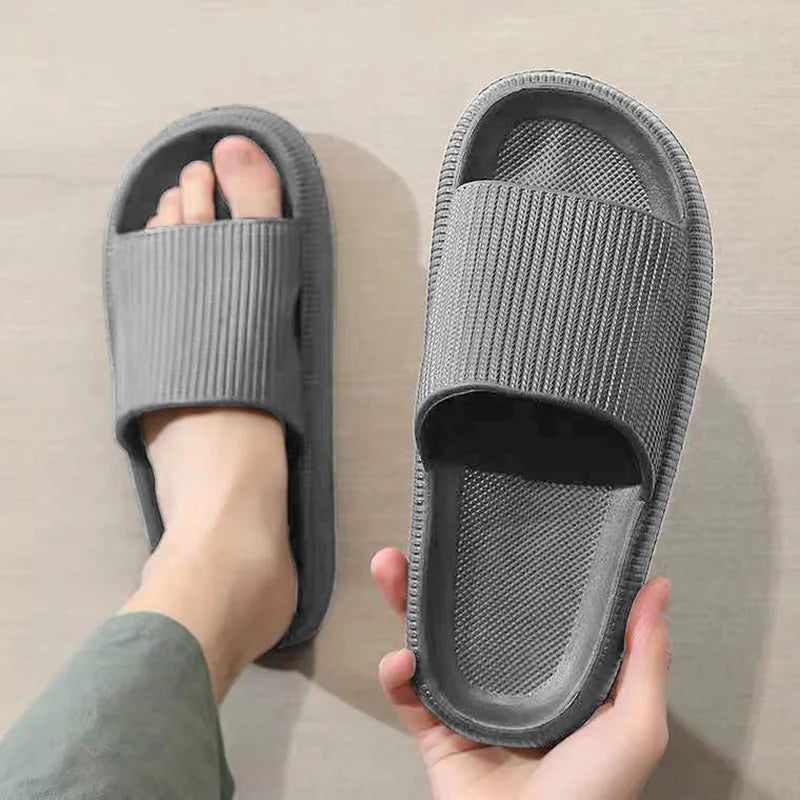 Slippers men wear thick-soled non-slip summer quarters bathroom shower Eva sandals