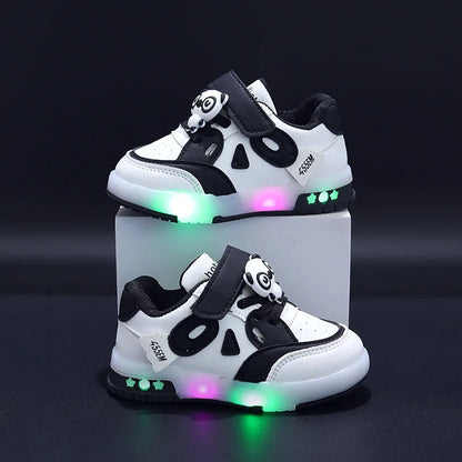 Kid Sneakers 2025 Autumn New Light Up Kid Shoe Trend Boy Sneakers Cute Girl Shoe Fashion Tennis Female Designer Shoe Кроссовки