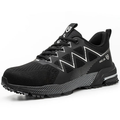 ZLMY Fashion Safety Shoes Men Steel Toe Sneaker Puncture Proof Work Boots Anti-smash Man Safety Boots Male Industrial Work Shoes