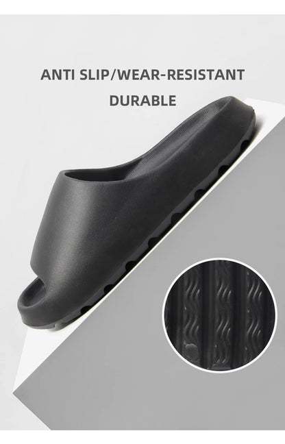 Coconut Slippers Feel like Stepping on Shit Thick-soled Sandals Summer New Non-slip Wearing Sandals（Shoebox not included）