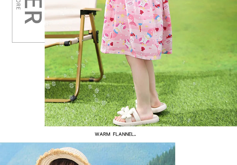 Girls Casual Dresses Flower Printing Sleeveless Casual Dress Toddler Clothes Flower Girl Dresses 2 To 8 Years