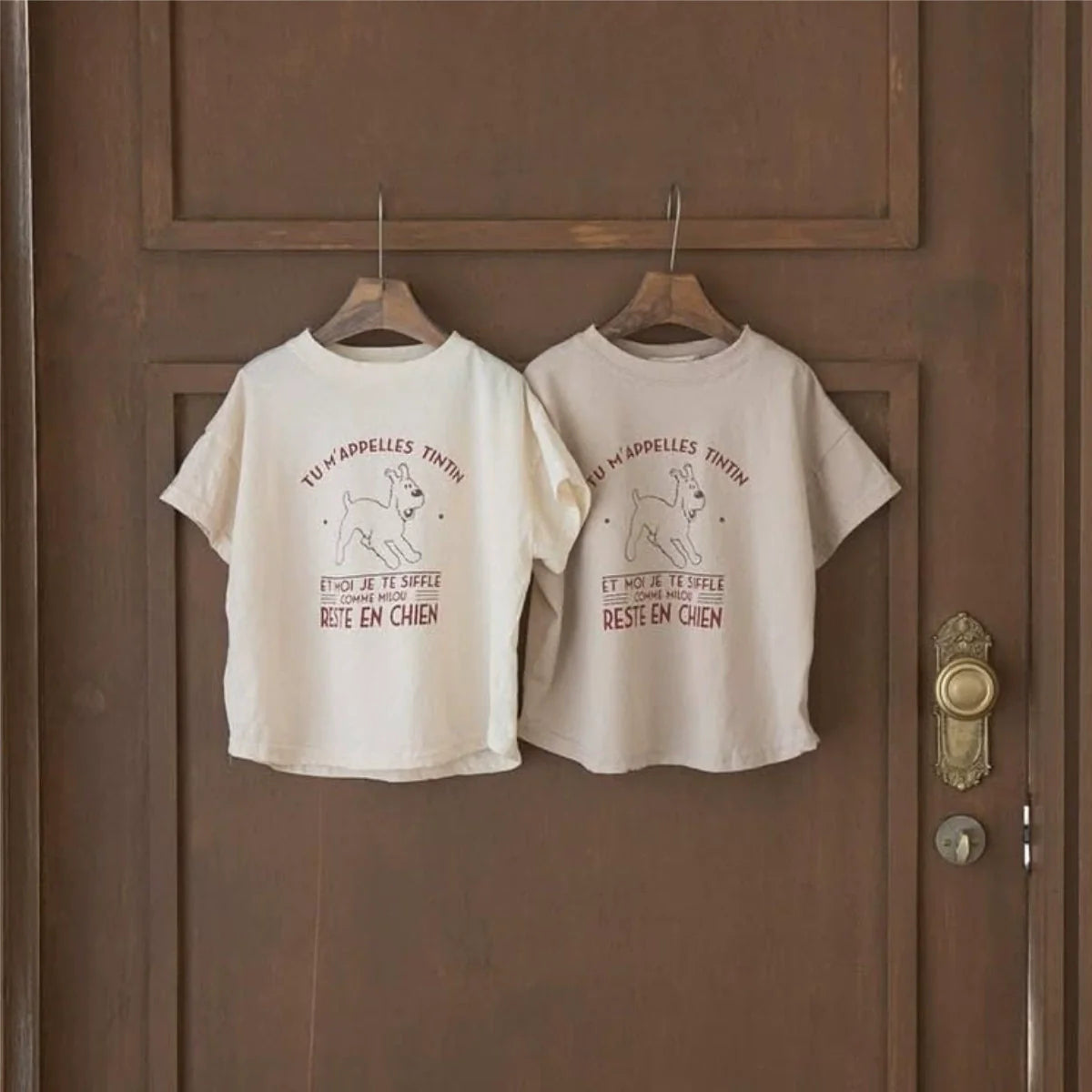 Summer Hot Selling Baby Kids Unisex Short Sleeves Cartoon Puppy Pattern T-shirt-0