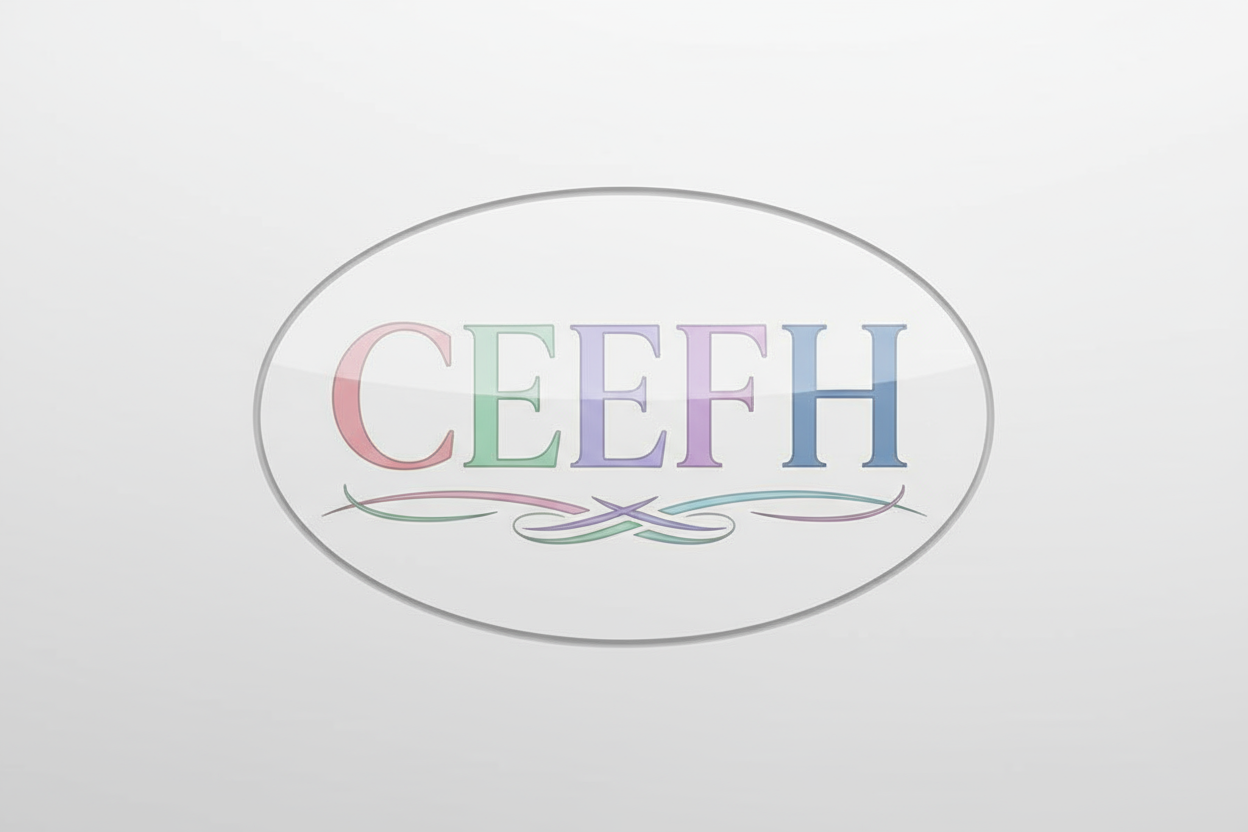 UN logo de CEEFH elegante con colores pastel